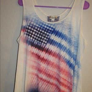 Women’s size 1x American flag patriotic tank